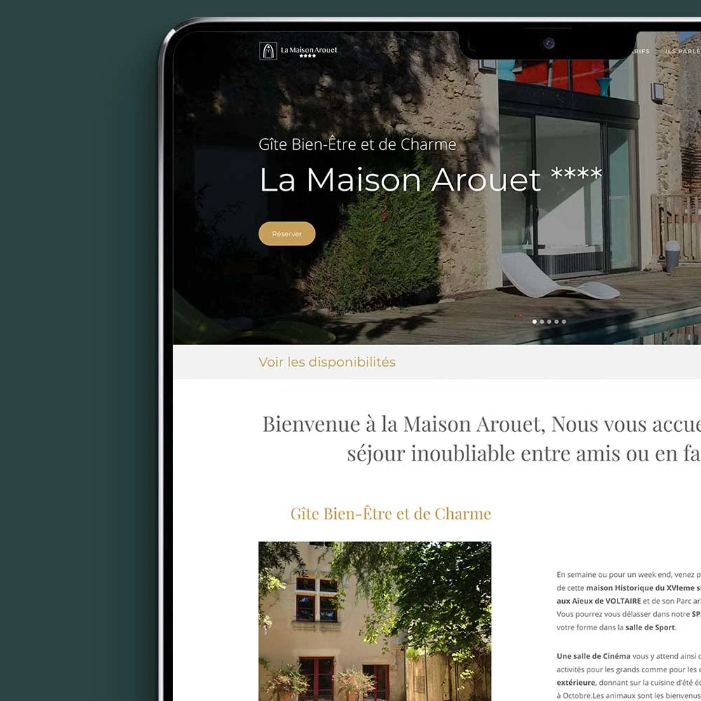 Projet de développement La Maison Arouet - Maison d'hôte
