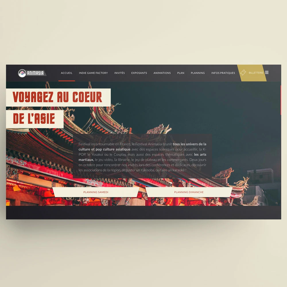 Projet site vitrine one page Thellma
